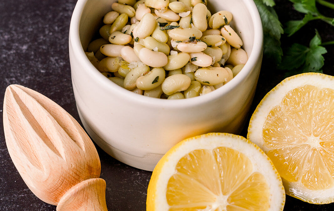 Flageolet Beans with Lemon Dressing