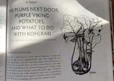 The Plums Next Door, Purple Viking Potatoes, and What To Do With Kohlrabi