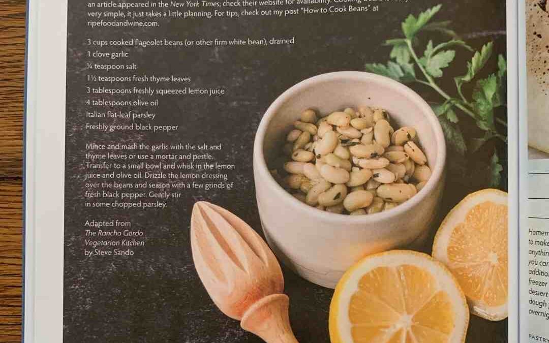 Recipe: Lemon Beans from Edible Bozeman Summer 2020