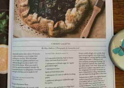 Recipe: Cherry Galette from Edible Bozeman Summer 2020
