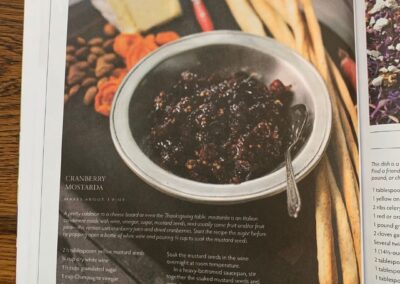 Recipe: Cranberry Mostarda from Edible Bozeman Fall 2020