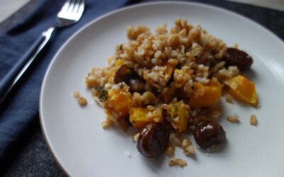 Farro with Chestnuts and Butternut Squash