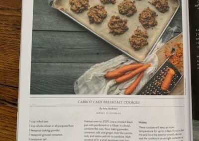 Recipe: Carrot Cake Breakfast Cookies from Edible Bozeman Winter 2022
