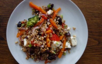 Farro or Sprouted Spelt Salad