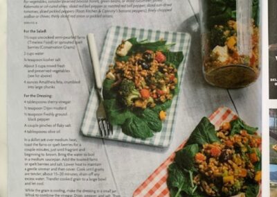 Recipe: Farro or Spelt Berry Salad from Edible Bozeman Summer 2022
