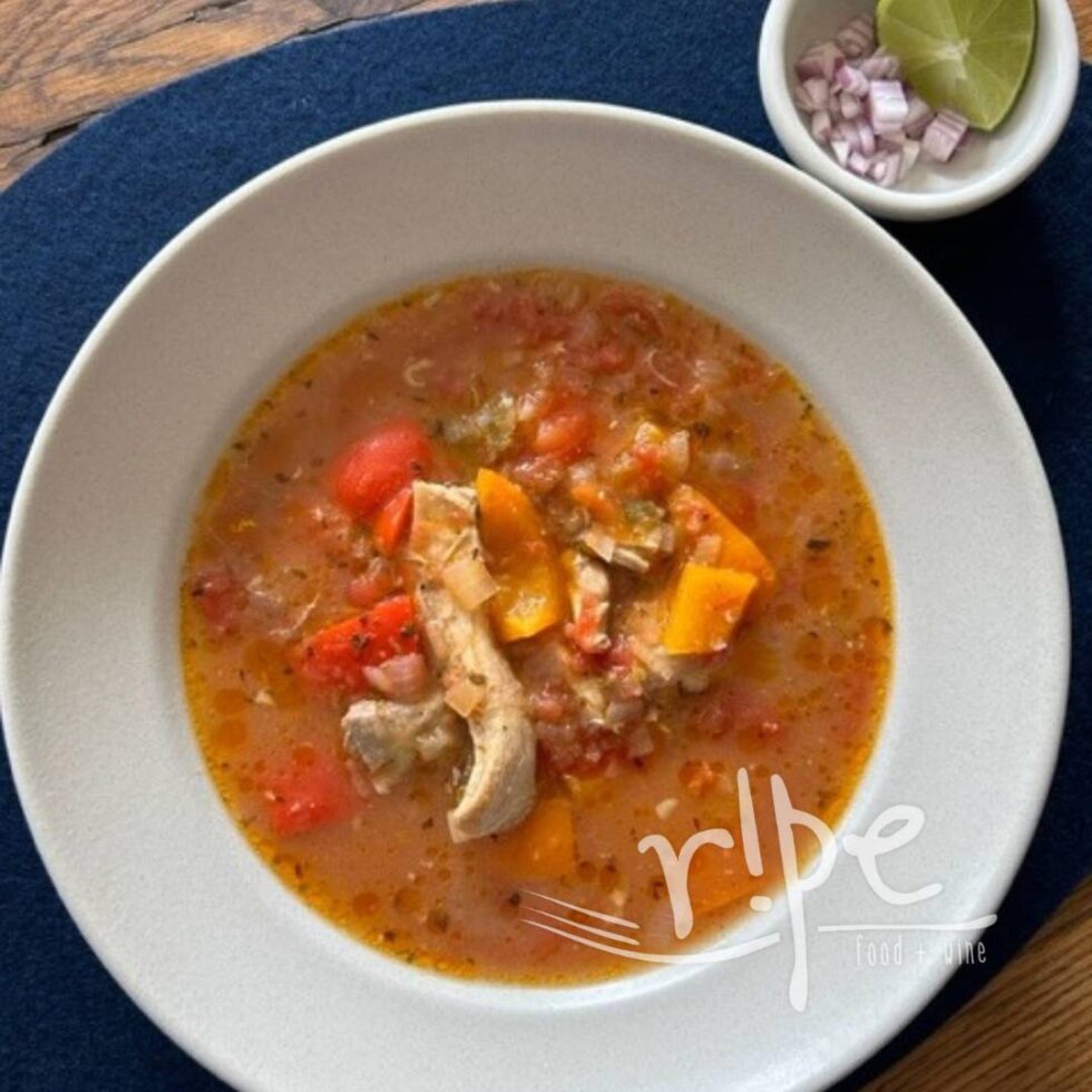 Chicken Tortilla Soup with Tomatillo Salsa RIPE