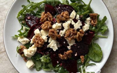 Beet Salad with Blue Cheese and Candied Walnuts