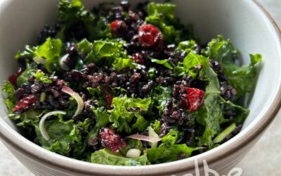 Black Rice Salad with Kale