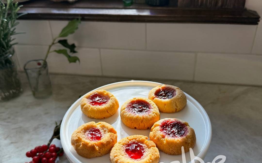 Almond Thumbprint Cookies