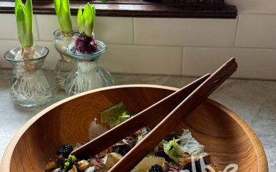 Salad with Smoked Trout, Pomelo, and Hazelnuts