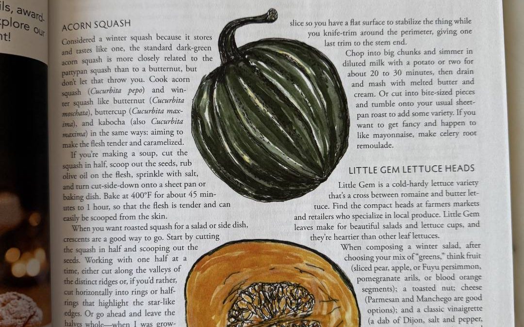 Acorn Squash, Celery Root, & Little Gem Lettuce Heads Edible Bozeman Winter 2026