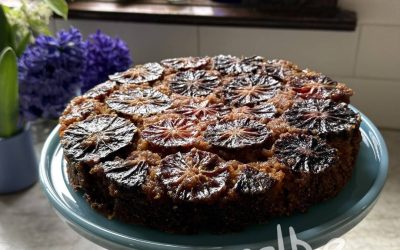 Prue Leith’s Caramelized Orange and Polenta Upside-Down Cake