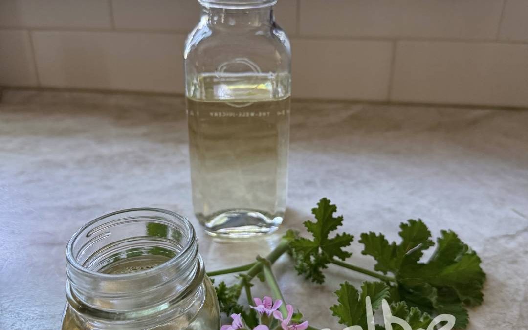 Rose Geranium Simple Syrup